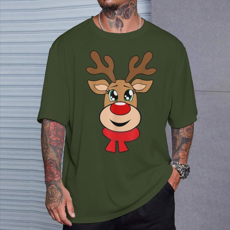 Reindeer Christmas Jumper Christmas Jumper Women's T-Shirt Geschenke für Ihn