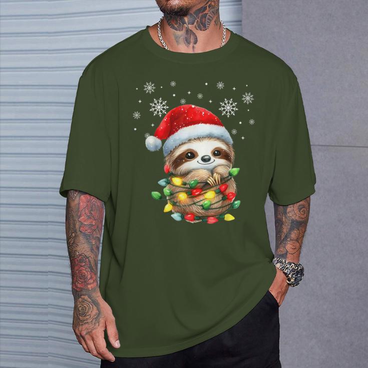 Sloth Christmas Family Outfit Children's Christmas T-Shirt Geschenke für Ihn