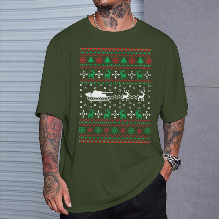 Tank Driver Ugly Christmas Tank T-Shirt Geschenke für Ihn