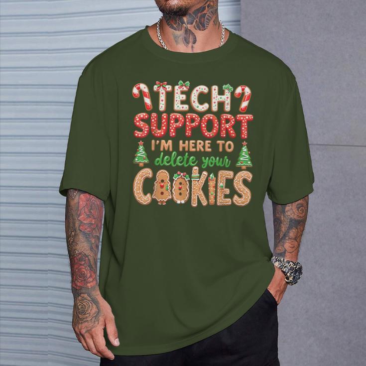 Tech Support Christmas Cookies For And Christmas T-Shirt Geschenke für Ihn