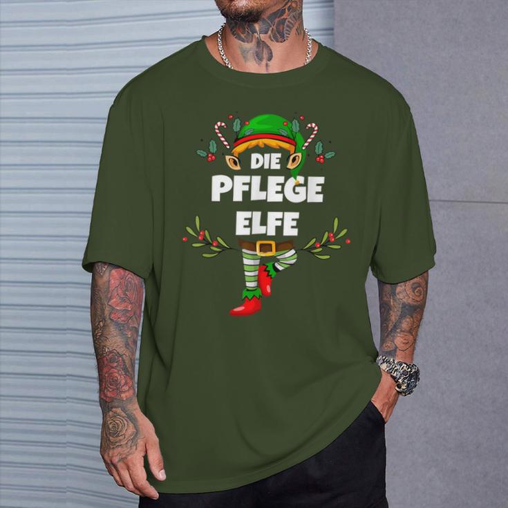 Women's Care Elf Christmas Elf Xmas T-Shirt Geschenke für Ihn