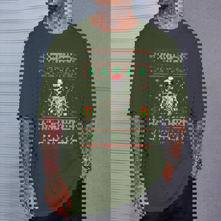 Pull De Noël Humour "I Prefer Halloween" - Sweat-shirt Drôle Pour Les Fêtes