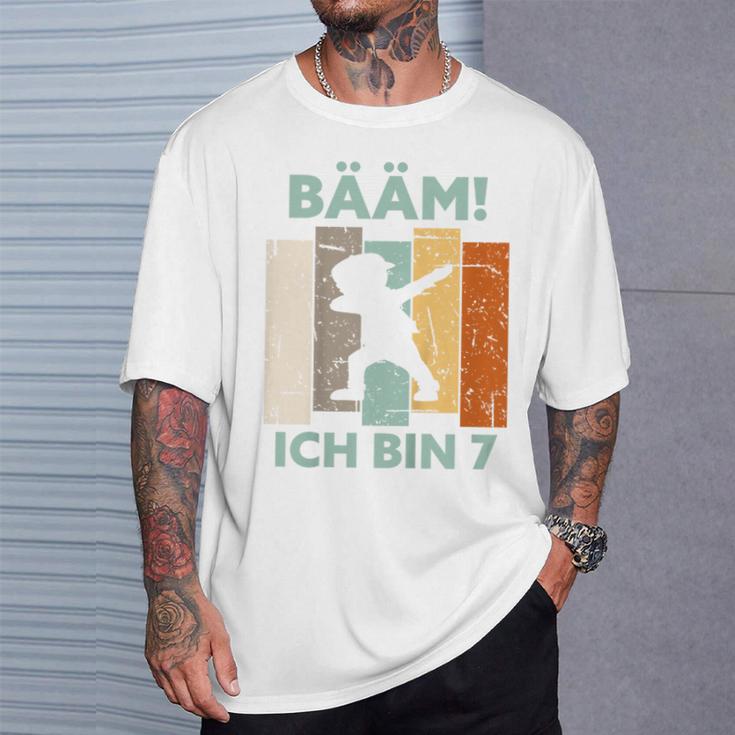 7Th Birthday Girl Kinder Bääm Ich Bin 7 Sieben Jahre Junge 7Th T-Shirt Geschenke für Ihn