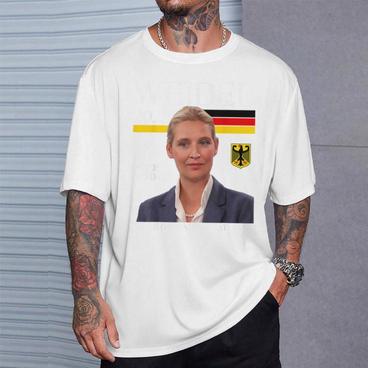 Alice Wird Gut Weidel 2025 Make Germany Great Again Blue T-Shirt Geschenke für Ihn