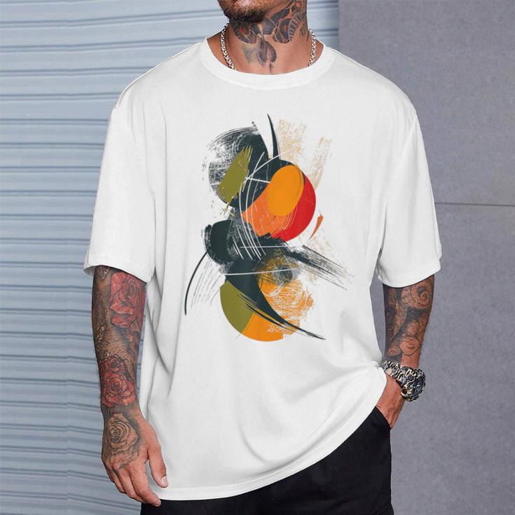 Arte Pintura Geométrica Dibujo Abstracto Arte Camiseta unisex Regalos para él