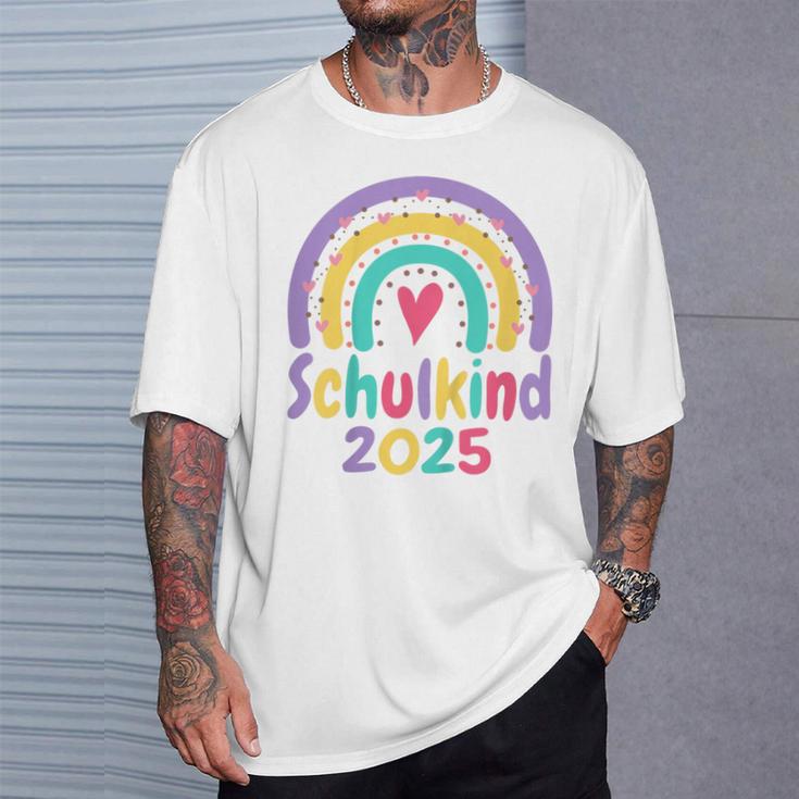 Children's School Child 2025 Girls' Rainbow School 2025 Girls' T-Shirt Geschenke für Ihn