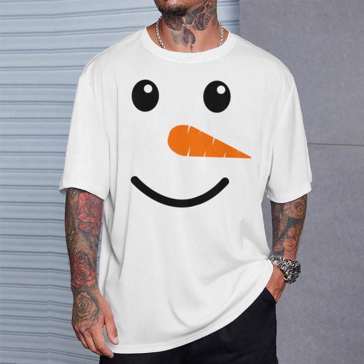 Children's Snowman Costume Children's Snowman Face T-Shirt Geschenke für Ihn