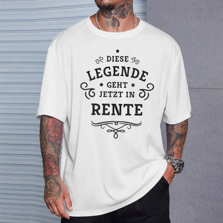 Dese Legende Geht Jetzt In Rente This Legend Goes Now In T-Shirt Geschenke für Ihn