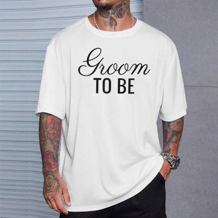 Groom To Be Script Wedding And BrideT-Shirt Geschenke für Ihn