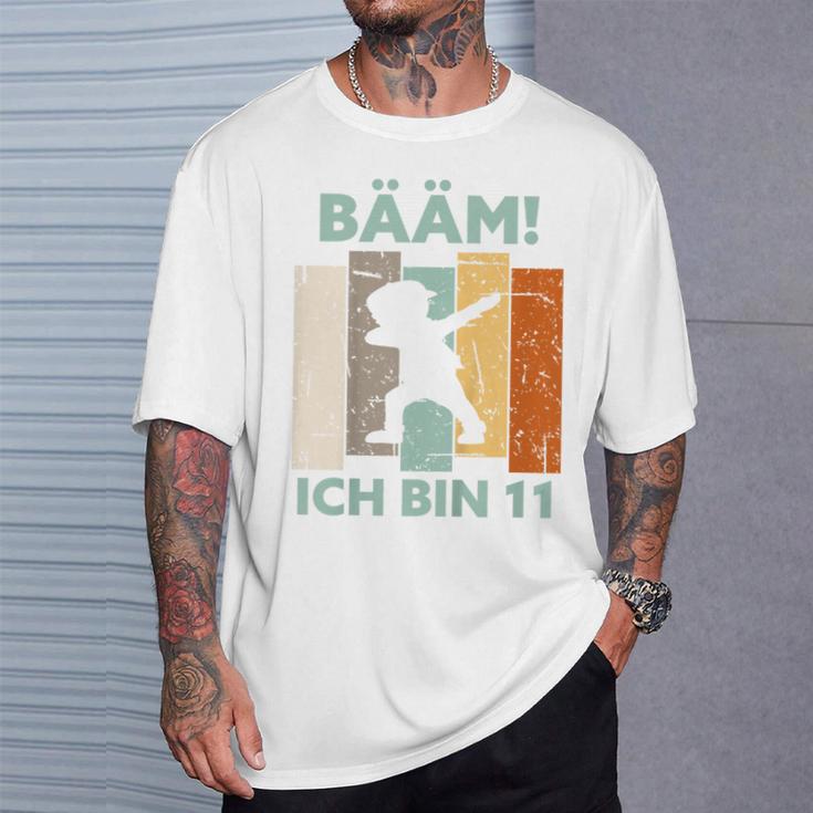 Kinder Bääm Ich Bin 11 Elf Jahre Junge 11 Geburtstag Mädchen T-Shirt Geschenke für Ihn