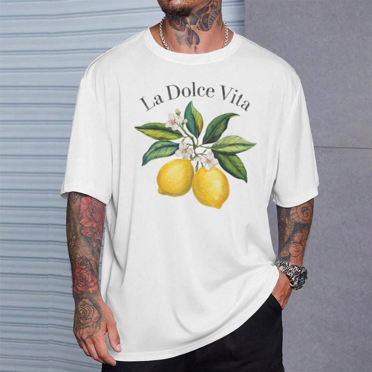 La Dolceita Lemon Italian Summer Limoncello Amalfi Coast T-Shirt Geschenke für Ihn