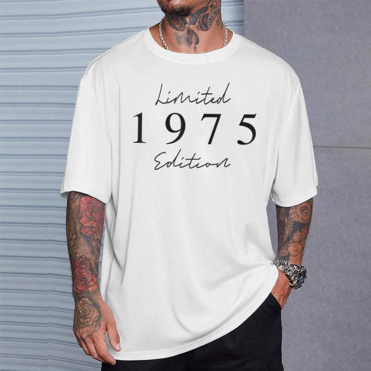 Limited Edition 1975 Birthday 1975 Born 1975Intage Blue T-Shirt Geschenke für Ihn