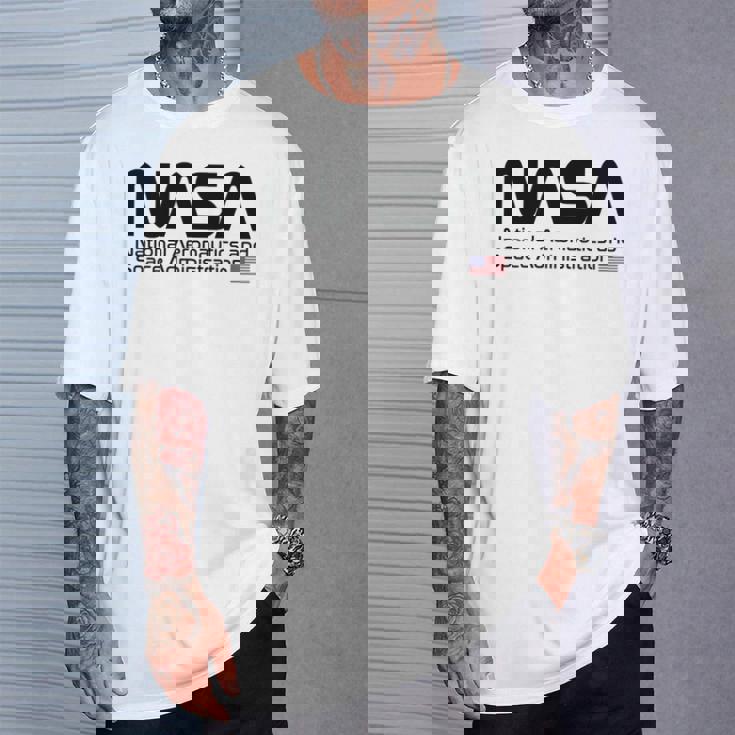 Nasa Worm Logo T-Shirt Geschenke für Ihn