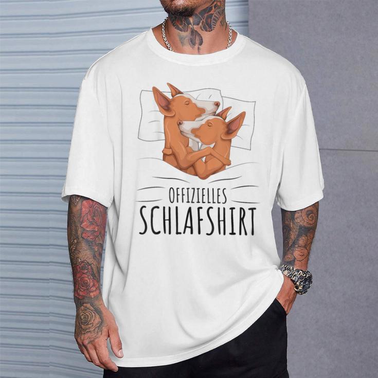 Official Podenco Ibicenco Dog Sleep T-Shirt Geschenke für Ihn