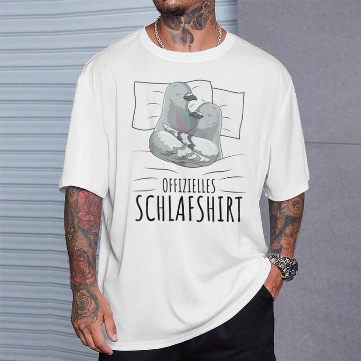 Official Sleep Dove Breeding Pigeon T-Shirt Geschenke für Ihn