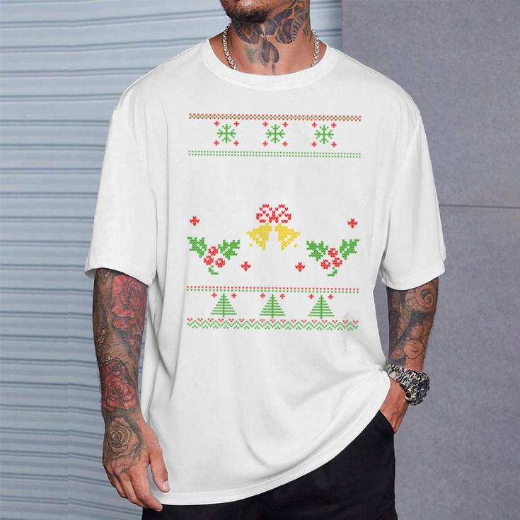 Peace I Come In Peace Matching Ugly Christmas Jumper T-Shirt Geschenke für Ihn