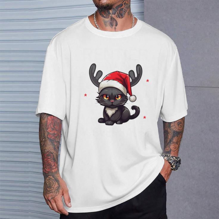 Reindeer Was Out Sold Out Cats Christmas T-Shirt Geschenke für Ihn