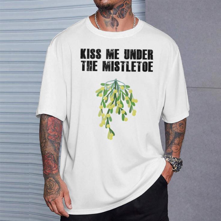 Rude Christmas Shirt Kiss Me Under The Mistletoe Tank Top T-Shirt Gifts for Him Rude Christmas Shirt Kiss Me Under The Mistletoe Tank Top T-Shirt Gifts for Him