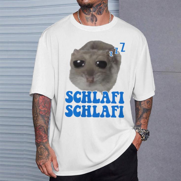 Sleep Sad Hamster Sleep Meme Sleeping Hamsti T-Shirt Geschenke für Ihn