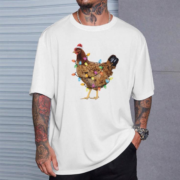 Ugly Christmas Sweater Chicken Christmas T-Shirt Geschenke für Ihn