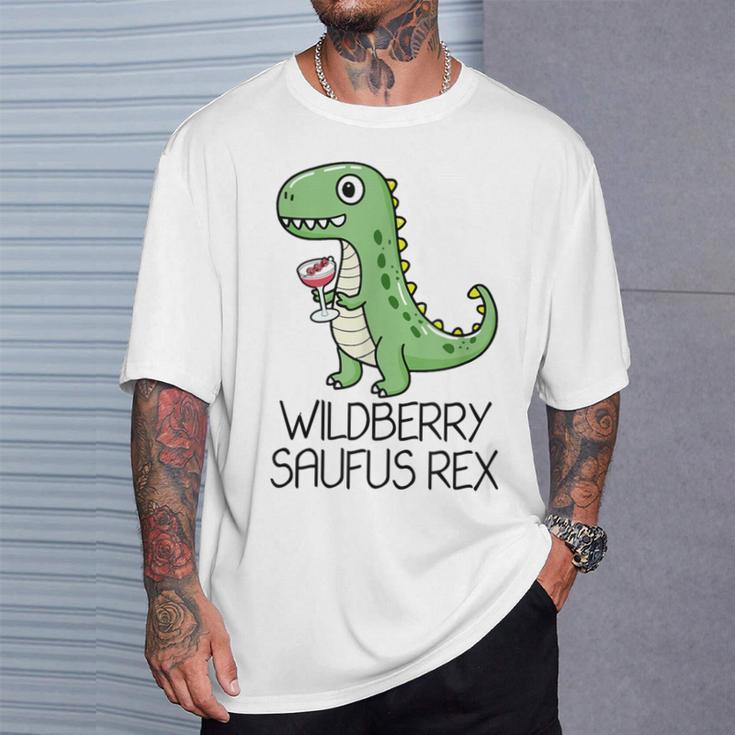 Wildberry Saufus Rex Dino Wildberry Lillet Summer Cocktail T-Shirt Geschenke für Ihn