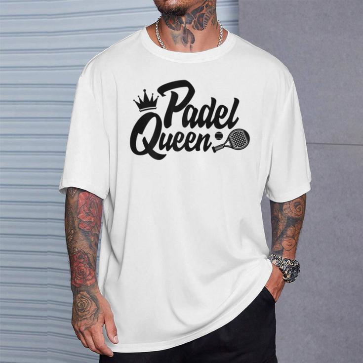 Women's Padelist Player Padel Tennis Padel Queen T-Shirt Geschenke für Ihn