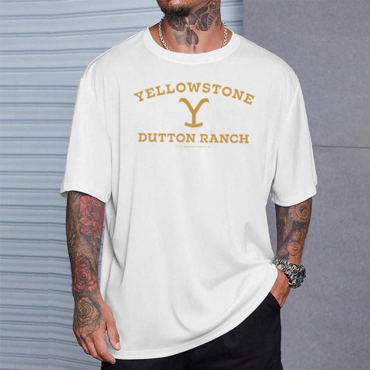 Yellowstone Dutton Ranch Gold Pocket Logo Long-Sleeved S T-Shirt Geschenke für Ihn