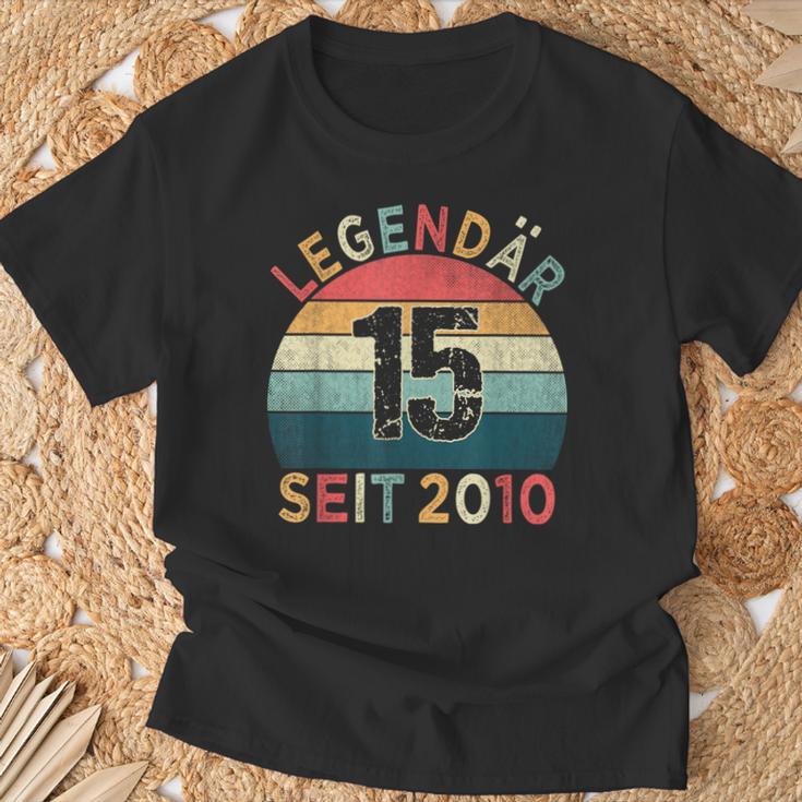 15Th Birthday Legendary Since 2010Intage 15 Years Old T-Shirt Geschenke für alte Männer