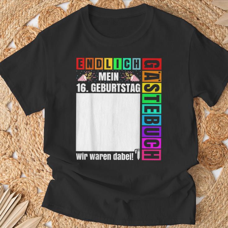 16 Geburtstag Nager Gästebuch Junge Mädchen 16 Jahre T-Shirt Geschenke für alte Männer