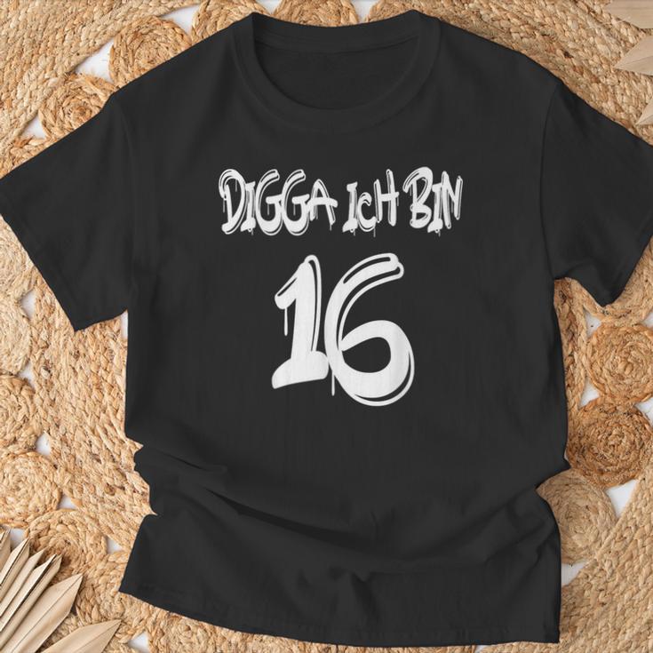 16Th Birthday Idea Digga I'm 16 T-Shirt Geschenke für alte Männer