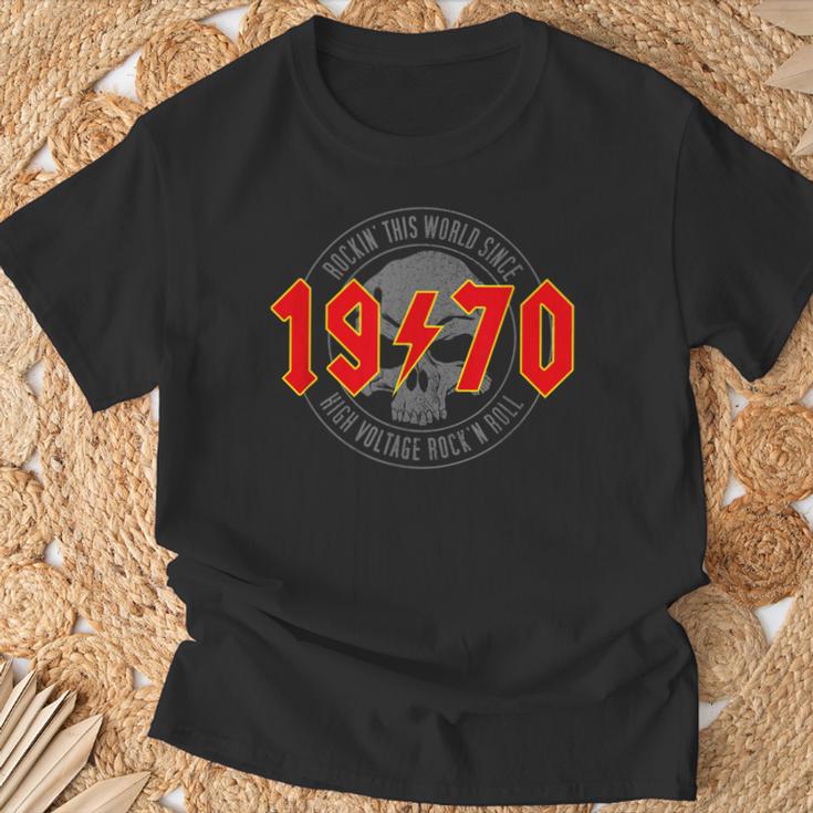 1970Intage Birthday Rock And Roll Heavy Metal T-Shirt Geschenke für alte Männer