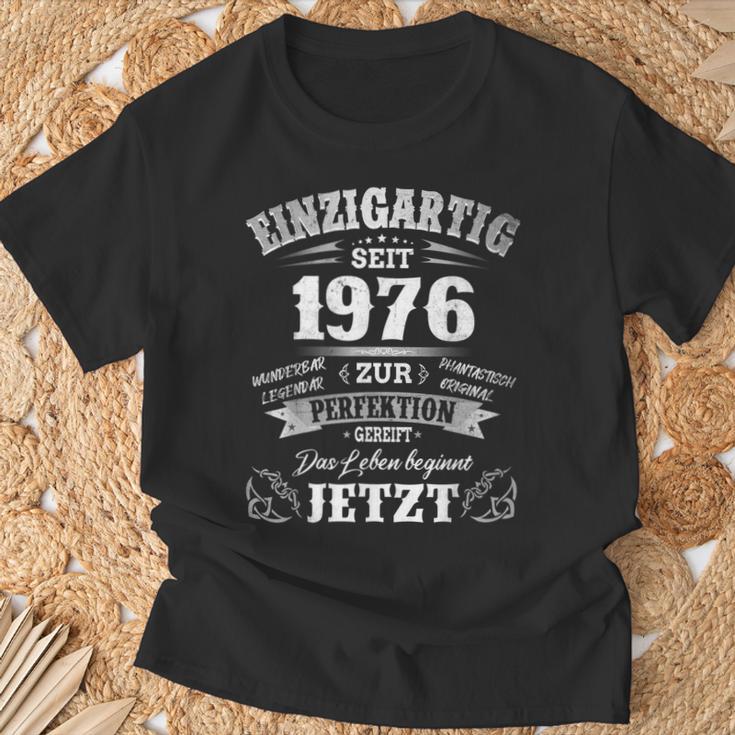 1976Intage Unique Since 1976 Birth Year 1976 T-Shirt Geschenke für alte Männer