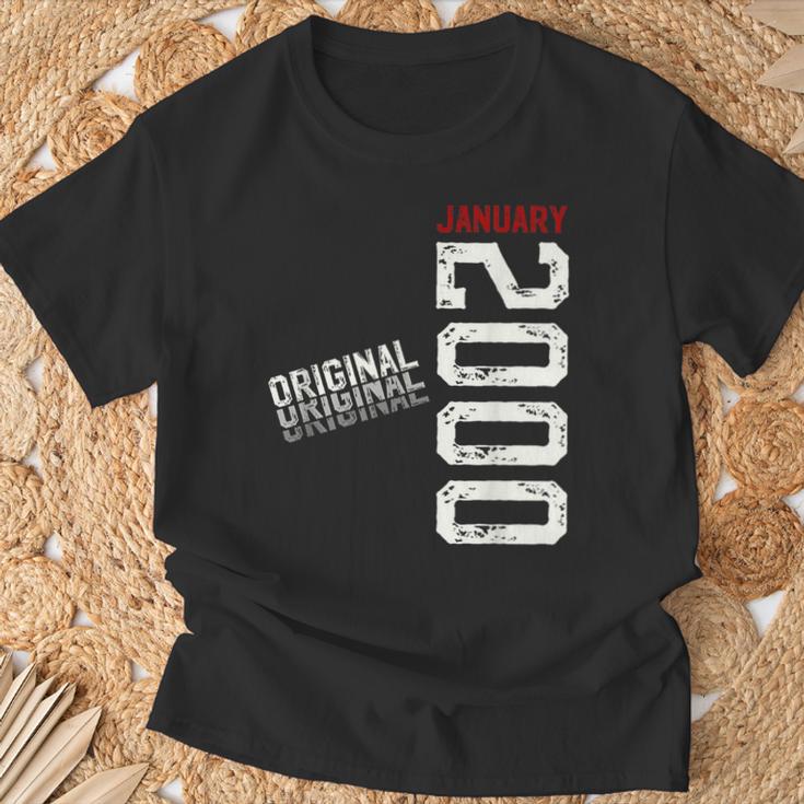 25Th Birthday Man Januaryintage 2000 T-Shirt Geschenke für alte Männer