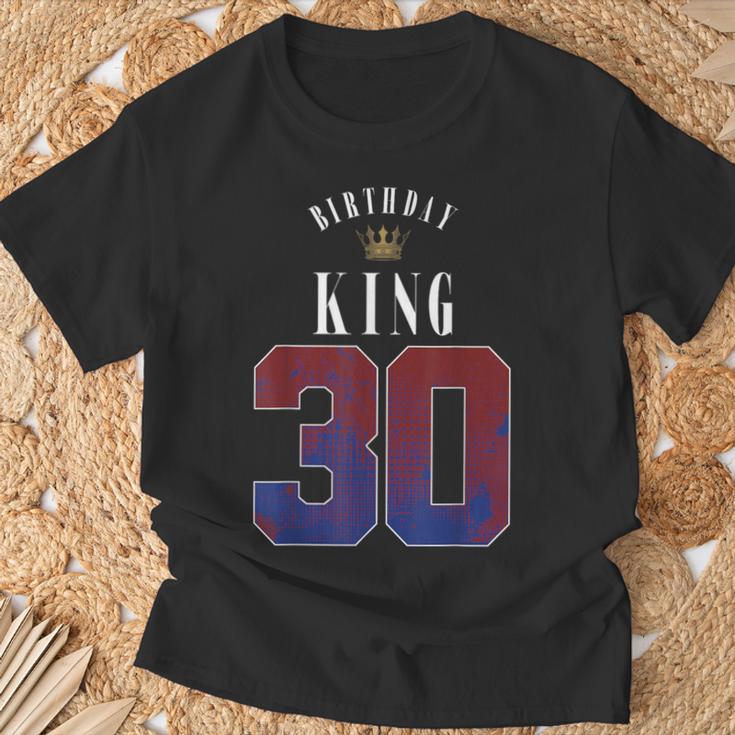 30Th Birthday King Crown 30 Years Bday For Men T-Shirt Geschenke für alte Männer