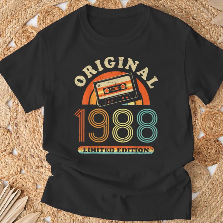 37Th Birthday Original Womenintageintage 1988 T-Shirt Geschenke für alte Männer