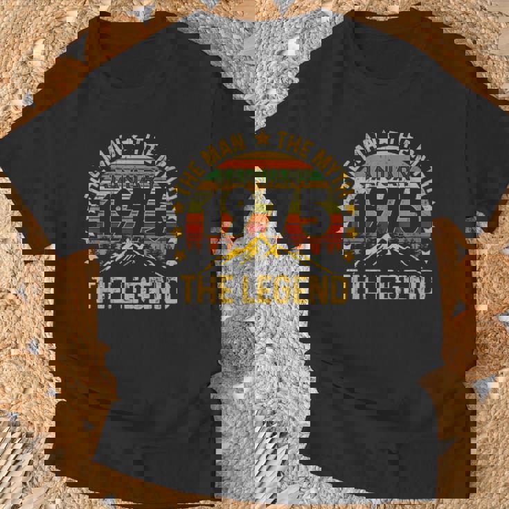 46 Years Old Birthday The Man Myth Legend January 1975 T-Shirt Gifts for Old Men