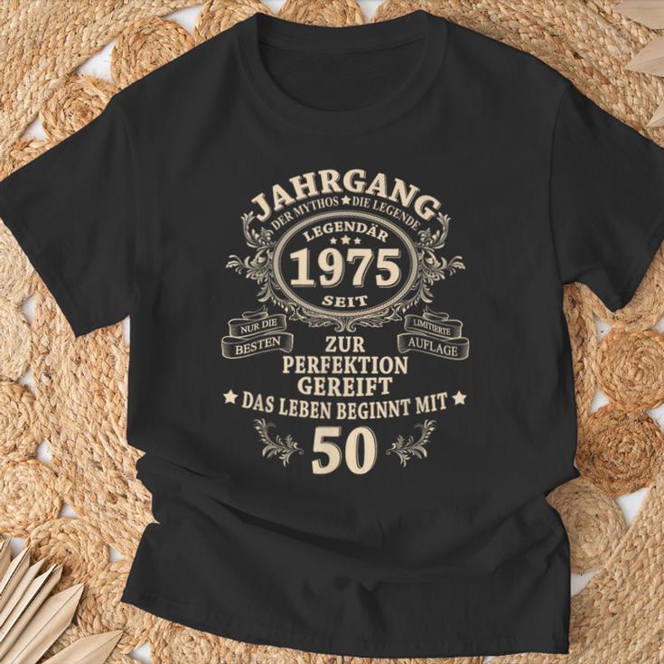 50Th Birthday Man Myth Legendintage 1975 T-Shirt Geschenke für alte Männer