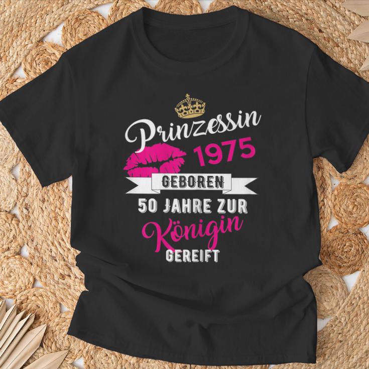 50Th Birthday Woman 1975 Princess 50 Years T-Shirt Geschenke für alte Männer