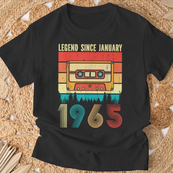 60 Years Old Legend Since January 1965 60Th Birthday T-Shirt Geschenke für alte Männer