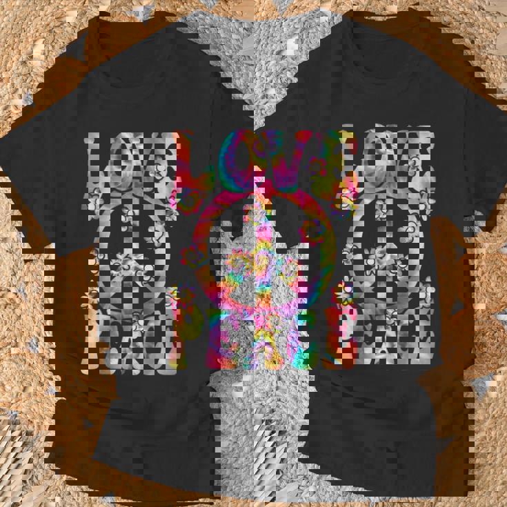 60S 70S Hippie Love Peace Groovy Party Outfit Retro T-Shirt Geschenke für alte Männer