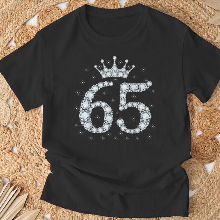 65 Crown 65 Years Old Happy 65Th Birthday Girls Ladies T-Shirt Geschenke für alte Männer