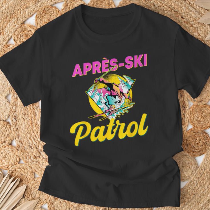 80S Retro Apres-Ski Patrol Wear 90S Skiing T-Shirt Geschenke für alte Männer