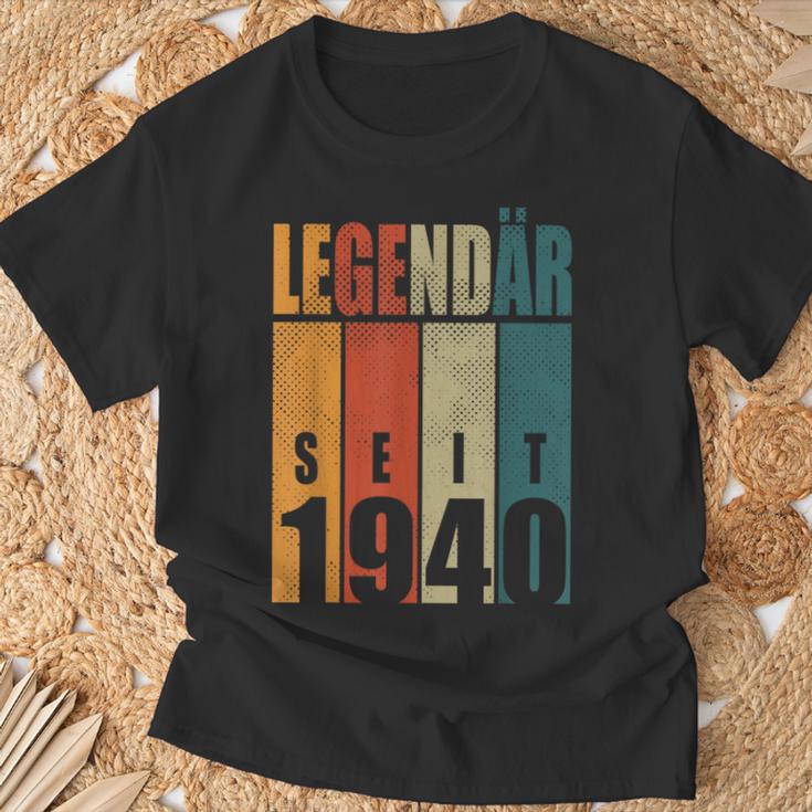 84Th Birthday Woman Man Legendary Since 1940 T-Shirt Geschenke für alte Männer