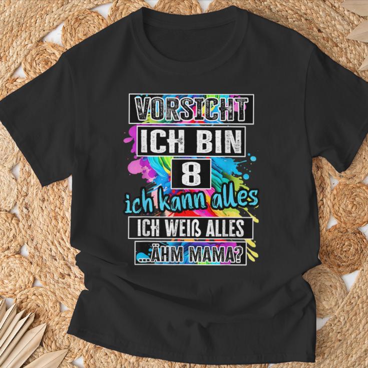 8Th Birthday Girl Boyorsicht Ich Bin 8 Years T-Shirt Geschenke für alte Männer