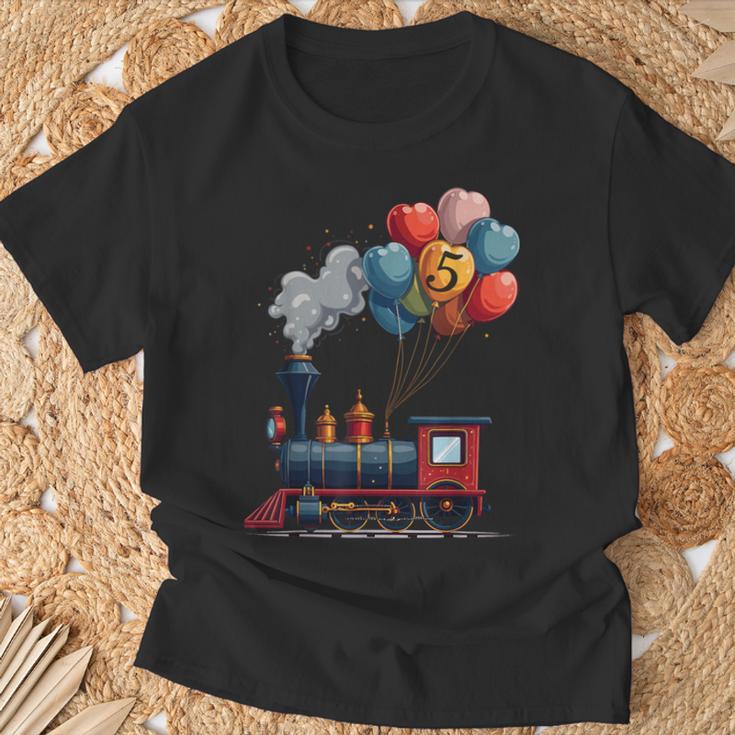 All Aboard 5Th Birthday Train T-Shirt Geschenke für alte Männer