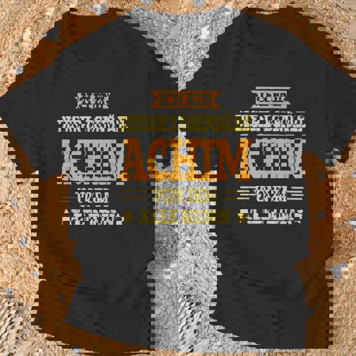 Achim Lustigesorname Namen Spruch Achim T-Shirt Geschenke für alte Männer