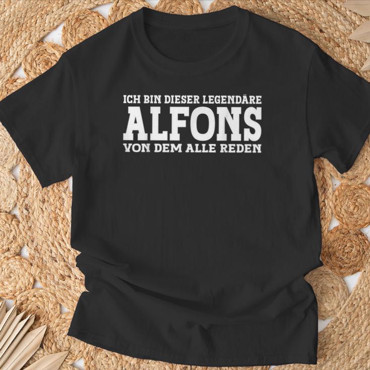 Alfons First Name Name Saying Alfons T-Shirt Geschenke für alte Männer