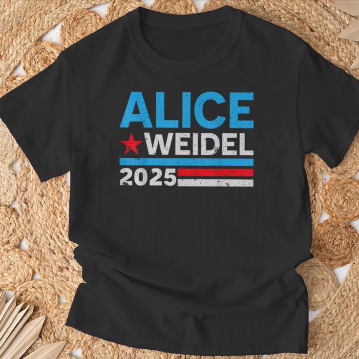 Alice Weidel Fan Item German Chancellor 2025 Alice Weidel Blue T-Shirt Geschenke für alte Männer