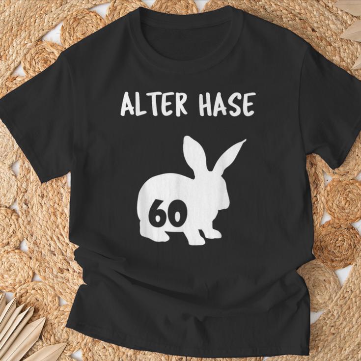 Alter Hase 60 Years And Round Birthday T-Shirt Geschenke für alte Männer