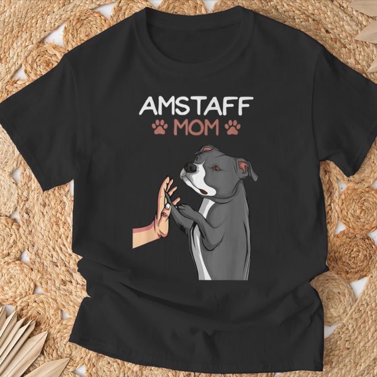 American Staffordshire Terrier Mama Amstaff Dog T-Shirt Geschenke für alte Männer